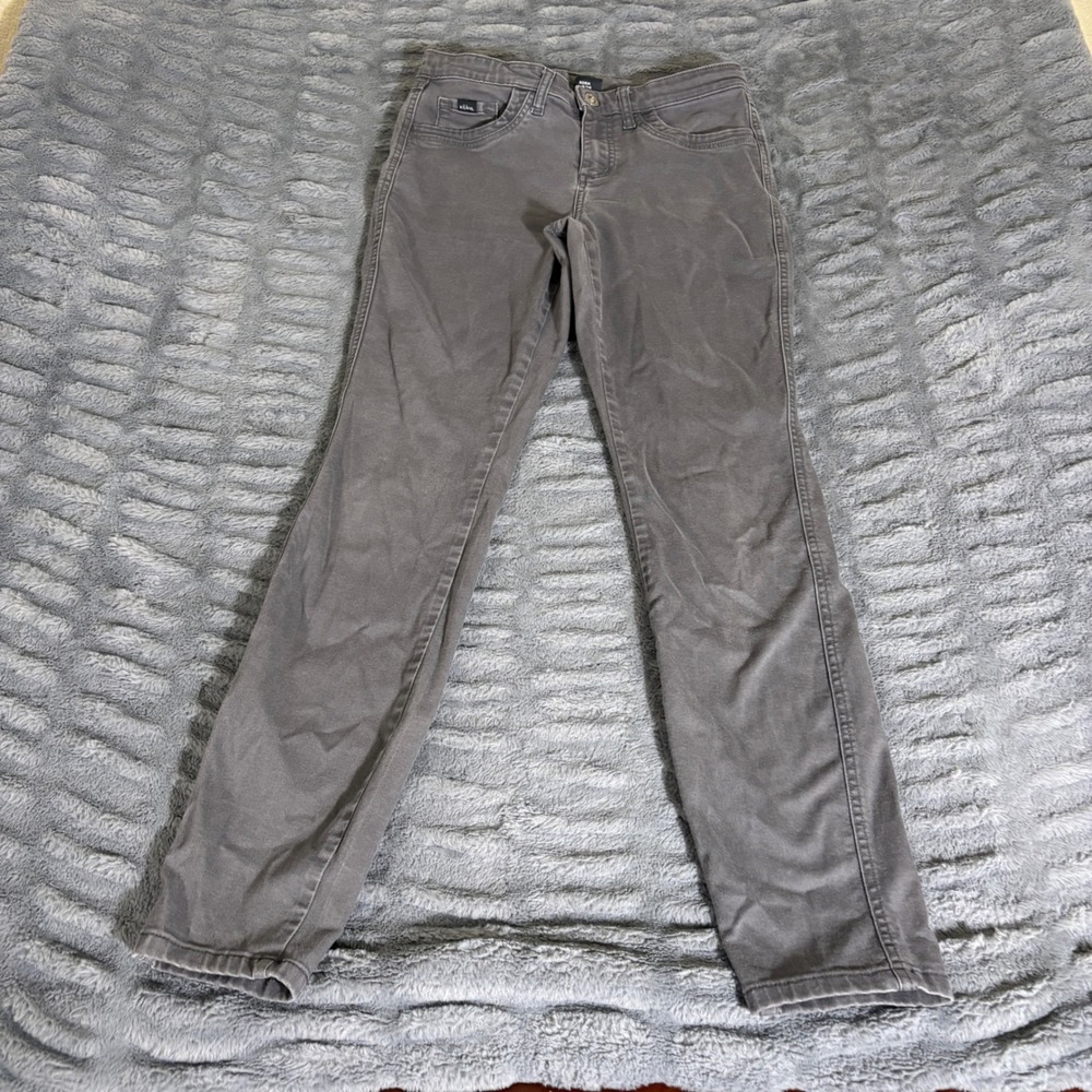 KUHL 6373 Charcoal Gray Stretch Hiking Pants Womens Size 8 Regular Skinny Leg